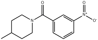 4-methyl-1-(3-nitrobenzoyl)piperidine Structure