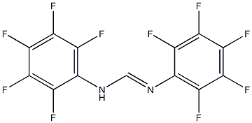 Methanimidamide, N,N'-bis(pentafluorophenyl)- 结构式