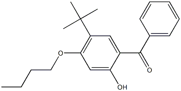 Methanone, [4-butoxy-5-(1,1-dimethylethyl)-2-hydroxyphenyl]phenyl- 结构式