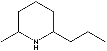 2-甲基-6-丙基哌啶 结构式