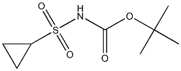 Carbamic acid, (cyclopropylsulfonyl)-, 1,1-dimethylethyl ester Structure