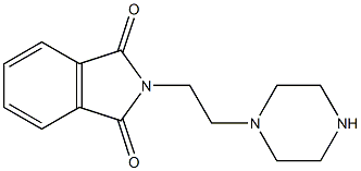 2-(2-piperazin-1-ylethyl)isoindole-1,3-dione Structure