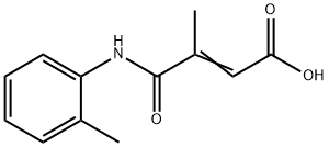 (Z)-3-methyl-4-(2-methylanilino)-4-oxobut-2-enoic acid 化学構造式