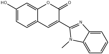 7-hydroxy-3-(1-methyl-1H-benzo[d]imidazol-2-yl)-2H-chromen-2-one,68482-64-4,结构式