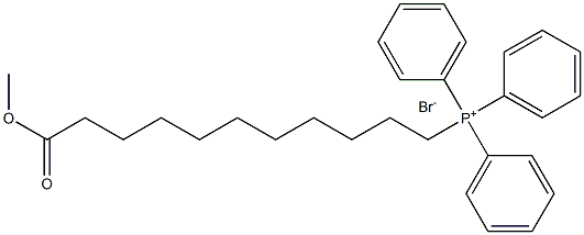 Phosphonium, (11-methoxy-11-oxoundecyl)triphenyl-, bromide 结构式