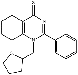 2-phenyl-1-((tetrahydrofuran-2-yl)methyl)-5,6,7,8-tetrahydroquinazoline-4(1H)-thione Structure