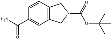 TERT-BUTYL 5-CARBAMOYLISOINDOLINE-2-CARBOXYLATE Structure