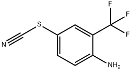 Thiocyanic acid, 4-amino-3-(trifluoromethyl)phenyl ester 结构式