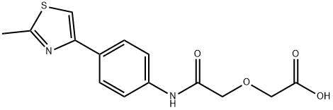 {2-[4-(2-methyl-1,3-thiazol-4-yl)anilino]-2-oxoethoxy}acetic acid,688310-26-1,结构式