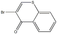 3-溴-4H-硫色烯-4-酮 结构式