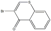 4H-1-Benzothiopyran-4-one, 3-bromo- 化学構造式