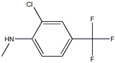 2-氯-N-甲基-4-(三氟甲基)苯胺 结构式