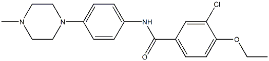 3-chloro-4-ethoxy-N-[4-(4-methylpiperazin-1-yl)phenyl]benzamide Structure