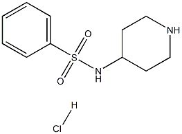 N-(ピペリジン-4-イル)ベンゼンスルフォンアミド塩酸塩 化学構造式