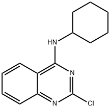 2-氯-N-环己基喹唑啉-4-胺, 69033-51-8, 结构式