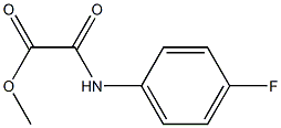 Acetic acid, [(4-fluorophenyl)amino]oxo-, methyl ester 化学構造式