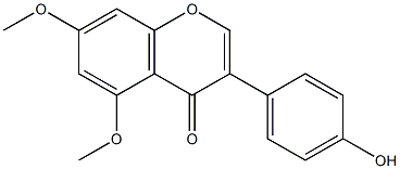 5,7-二甲基-4‘-羟基异黄酮,69127-80-6,结构式