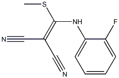 6926-43-8 2-[[(2-fluorophenyl)amino]-methylsulfanyl-methylidene]propanedinitrile