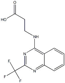 3-{[2-(trifluoromethyl)quinazolin-4-yl]amino}propanoic acid Structure