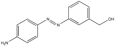 BENZYL ALCOHOL, m-((p-AMINOPHENYL)AZO)- 结构式