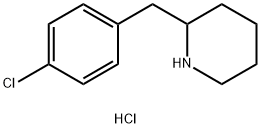 2-[(4-chlorophenyl)methyl]piperidine hydrochloride Structure