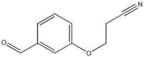 3-(3-formylphenoxy)propanenitrile Struktur