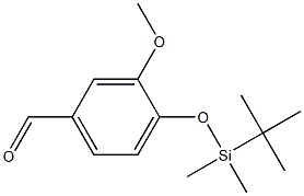 Benzaldehyde, 4-[[(1,1-dimethylethyl)dimethylsilyl]oxy]-3-methoxy- Struktur