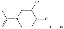 1-acetyl-3-bromopiperidin-4-one hydrobromide|N-乙酰基-3-溴-4-哌啶酮氢溴酸