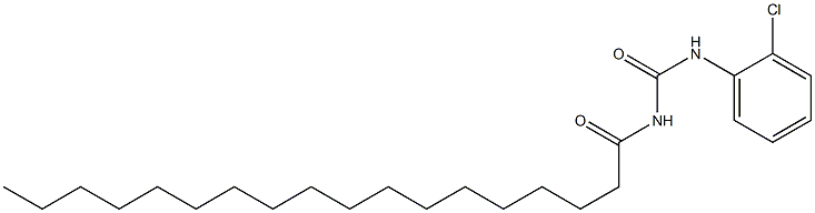 Octadecanamide,N-[[(2-chlorophenyl)amino]carbonyl]- Structure