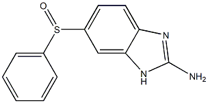 1H-Benzimidazol-2-amine,6-(phenylsulfinyl)-, 69489-26-5, 结构式