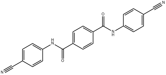 1,4-Benzenedicarboxamide,N1,N4-bis(4-cyanophenyl)- Struktur