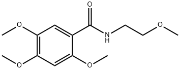 2,4,5-trimethoxy-N-(2-methoxyethyl)benzamide Structure