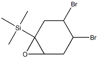 Silane, (3,4-dibromo-7-oxabicyclo[4.1.0]hept-1-yl)trimethyl- 化学構造式