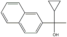 1-cyclopropyl-1-naphthalen-2-ylethanol Structure