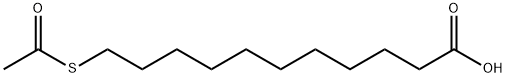 11-(アセチルチオ)ウンデカン酸 化学構造式