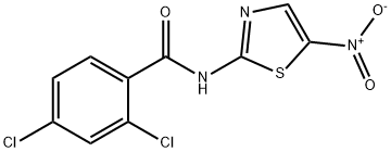 2,4-Dichloro-N-(5-nitro-2-thiazolyl)benzamide Structure