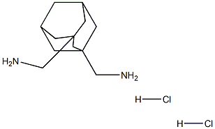 [3-(aminomethyl)-1-adamantyl]methanamine:dihydrochloride Structure