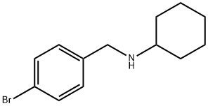 (4-Bromo-benzyl)-cyclohexyl-amine Structure