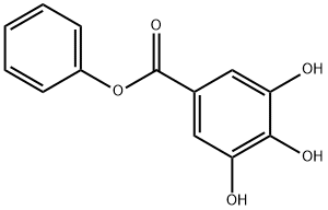 Benzoic acid,3,4,5-trihydroxy-, phenyl ester 化学構造式