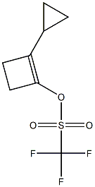 Methanesulfonic acid, trifluoro-, 2-cyclopropyl-1-cyclobuten-1-yl ester Structure