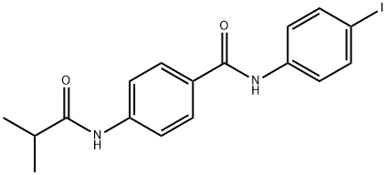 N-(4-iodophenyl)-4-(2-methylpropanoylamino)benzamide Structure