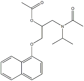 Acetamide, N-(2-(acetyloxy)-3-(1-naphthalenyloxy)propyl)-N-(1-methylethyl)-,70153-33-2,结构式