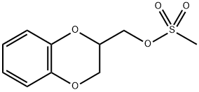 2,3-Dihydro-1,4-benzodioxin-2-ylmethyl methanesulfonate 化学構造式