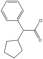 Benzeneacetyl chloride, a-cyclopentyl- Structure