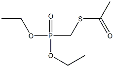 Ethanethioic acid, S-[(diethoxyphosphinyl)methyl] ester 结构式