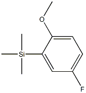 (5-fluoro-2-methoxyphenyl)-trimethylsilane Struktur