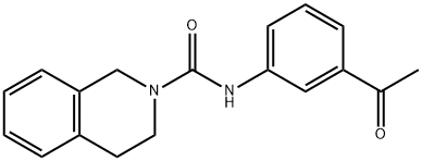 N-(3-acetylphenyl)-3,4-dihydroisoquinoline-2(1H)-carboxamide Structure