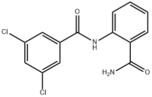 N-(2-carbamoylphenyl)-3,5-dichlorobenzamide Structure