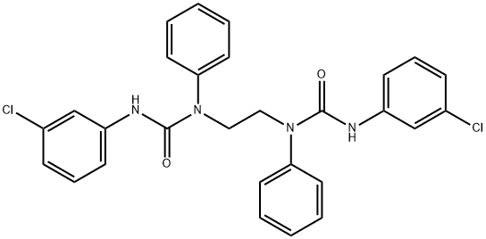 N,N''-1,2-ethanediylbis[N'-(3-chlorophenyl)-N-phenylurea] Structure