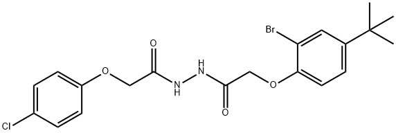 712317-93-6 2-(2-bromo-4-tert-butylphenoxy)-N'-[(4-chlorophenoxy)acetyl]acetohydrazide